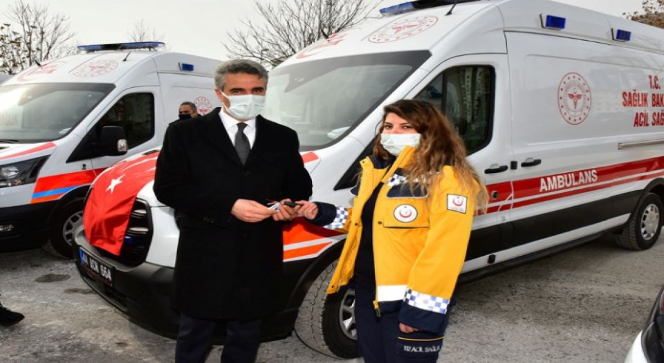 Malatya’ya tam donanımlı 9 ambulans